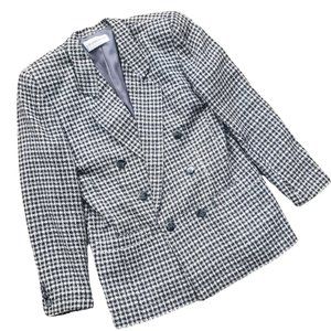 Vintage 80s Power Suit Tweed Blazer Women's 6 Liz Claiborne Collection